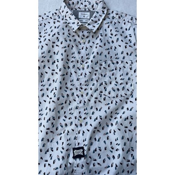 Quiksilver Men's Printed Multicolor Short Sleeve Modern Fit Shirt Size M NWOT - Picture 7 of 13